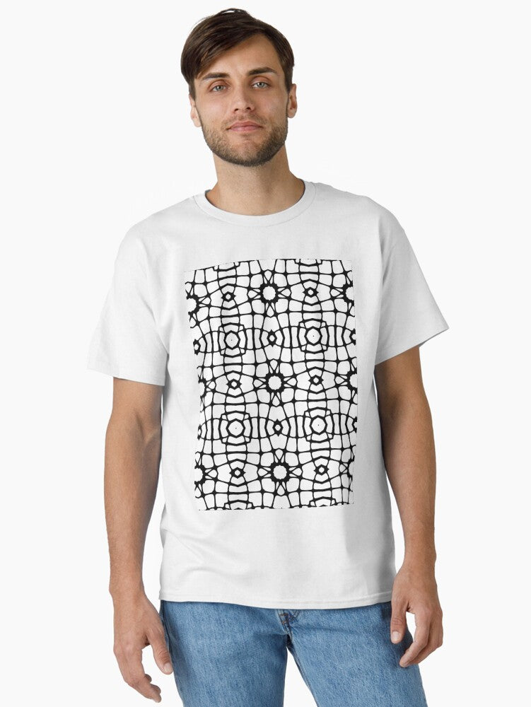 Monochrome Kaleidoscope Classic T-Shirt