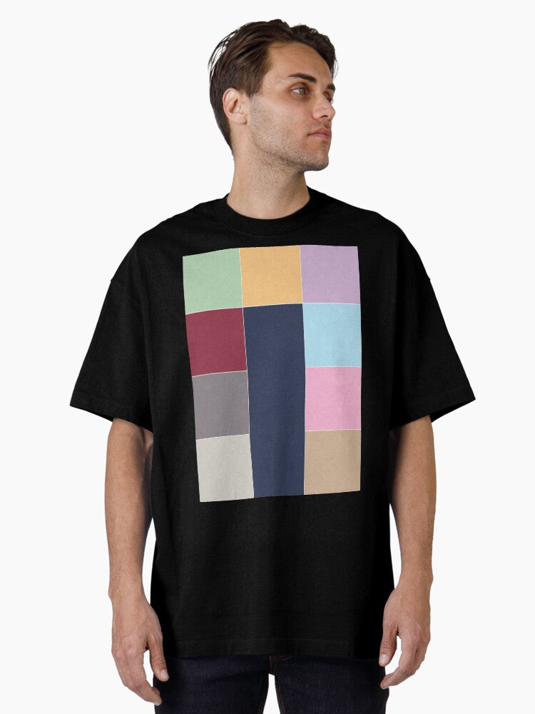 Taylor Swift Eras Color Block Oversized T-Shirt