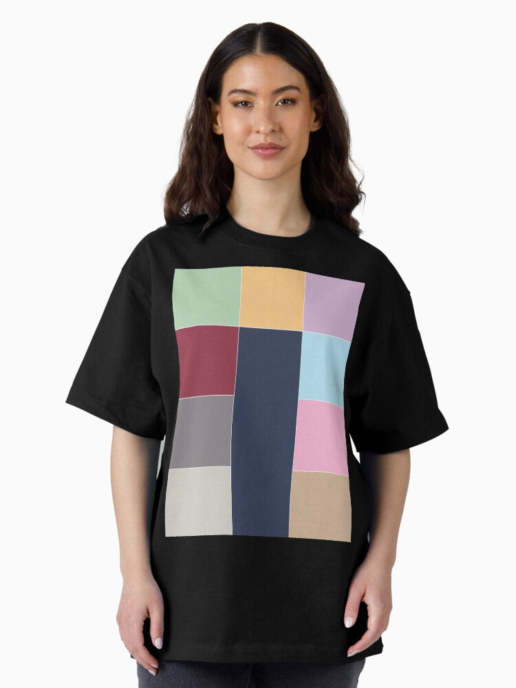 Taylor Swift Eras Color Block Oversized T-Shirt