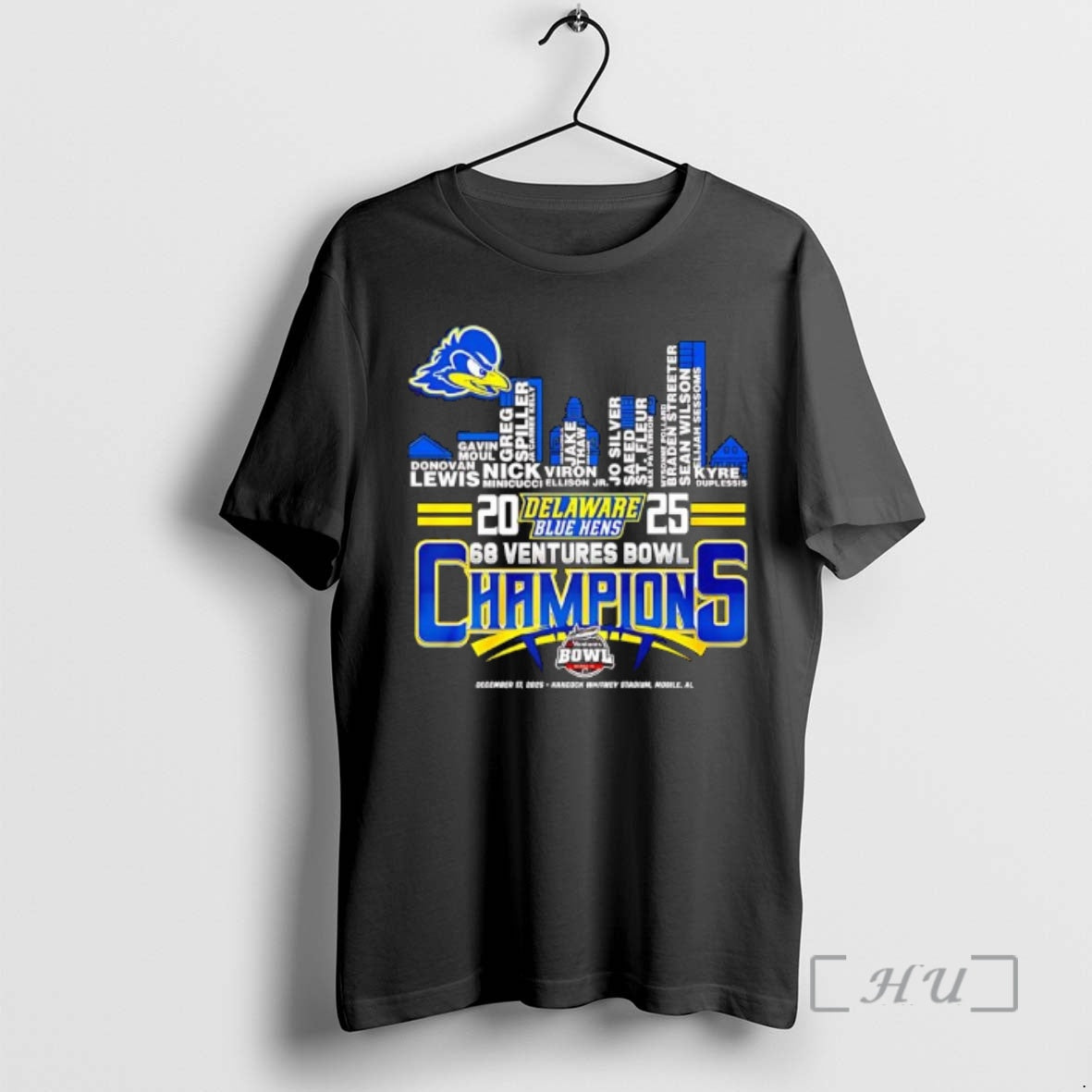 Trending Delaware Fightin Blue Hens Champions Name Players Skyline City T-Shirts, Hoodie, Sweatshirt | DripCrafttees.com