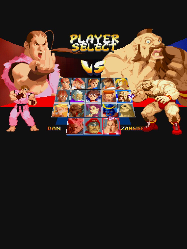 Street Fighter Alpha / Zero 2 Character Select Screen Dan vs Zangief by retropixels06